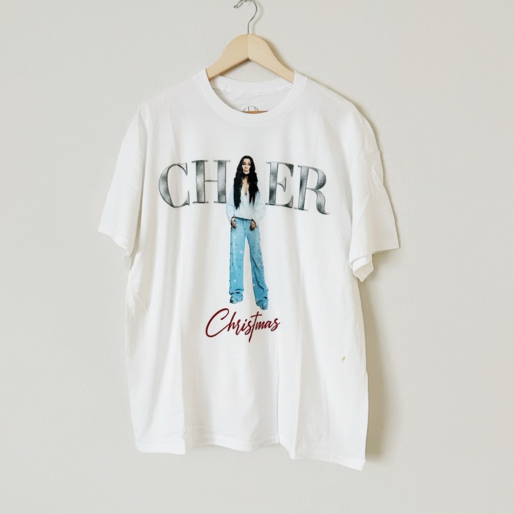 NEW Cher Christmas Graphic T-Shirt